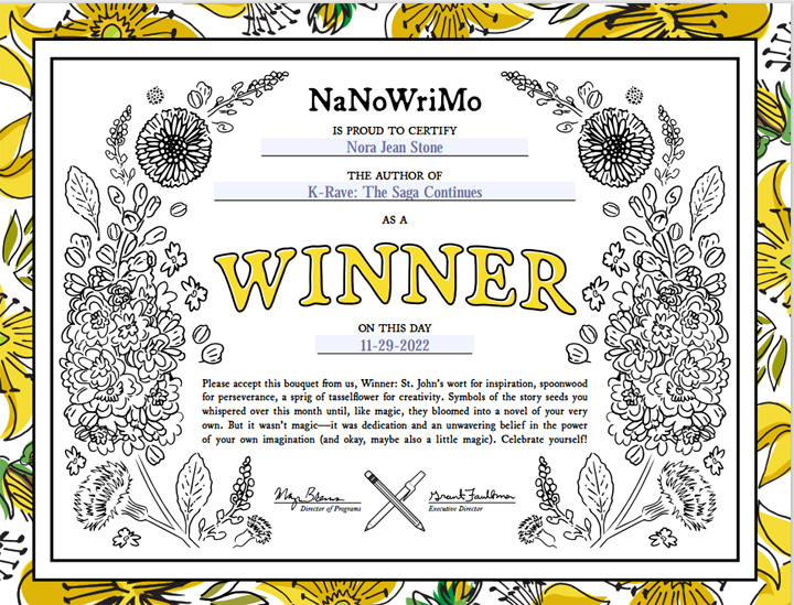 NaNo-2022 Win Certificate